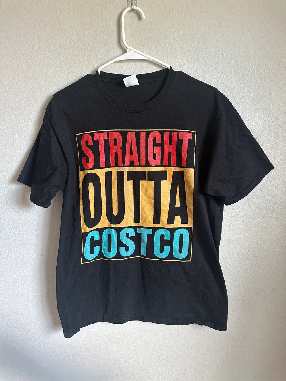 Straight Outta Costco funny Black Graphic Tee